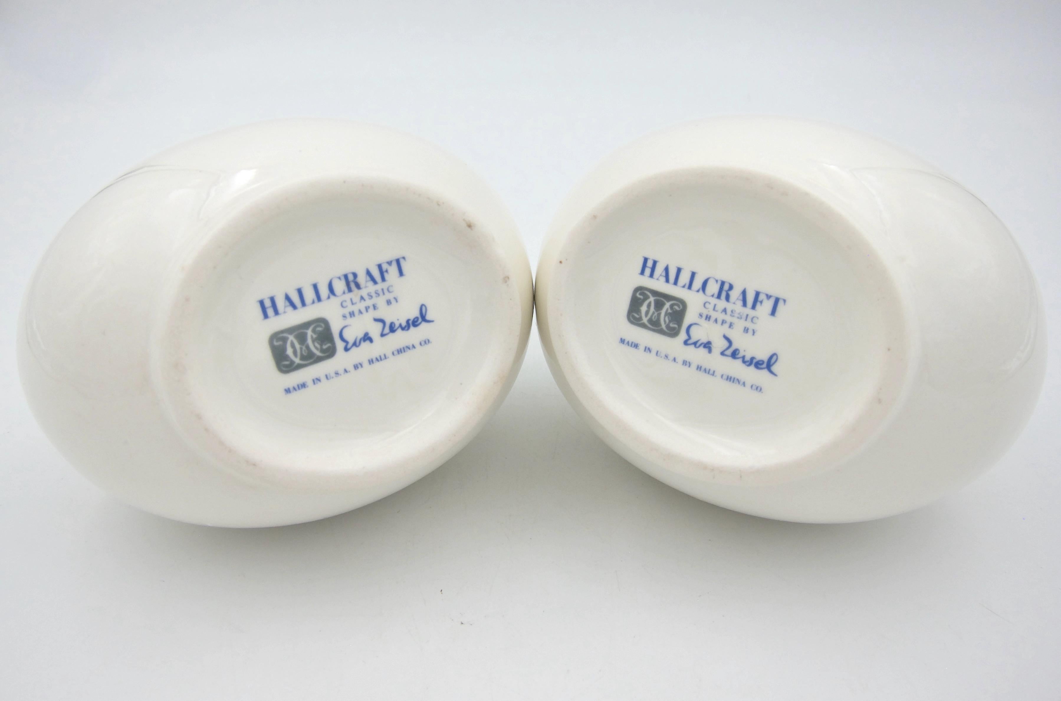 Ceramic Eva Zeisel Tomorrow's Classic White Mid-Century Candle Holders for Hallcraft