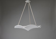 "Evadoras" Araña/ Colgante Escultórico de Yeso Blanco -  26", Personalizable