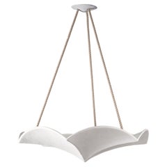 “Evadoras” Sculptural Chandelier/ Pendant in White Plaster – Customisable