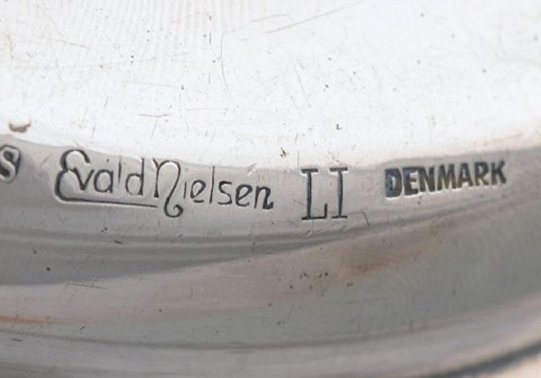 Argent sterling Evald Nielsen, Danemark, Cendrier à cigares Art Déco en argent Sterling en vente