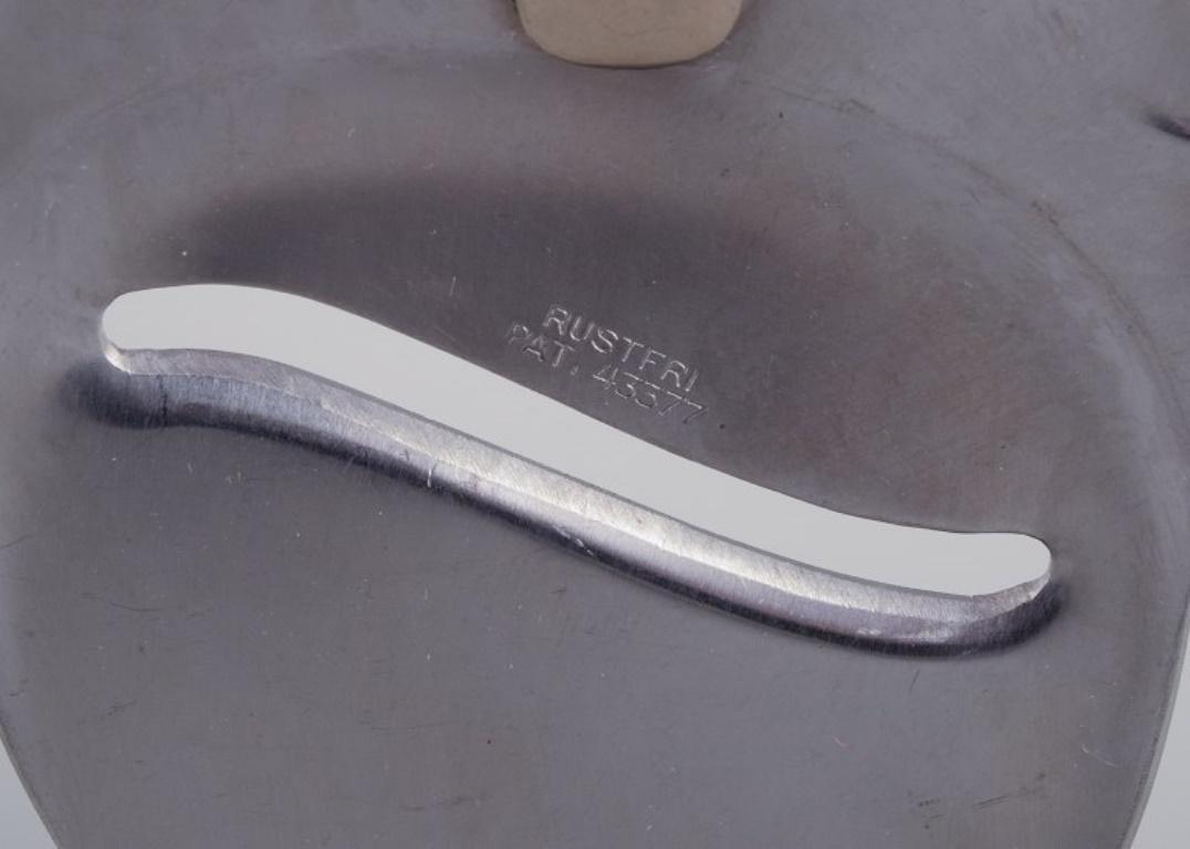 Evald Nielsen, Denmark, Art Deco Cheese Slicer in Silver and Stainless Steel For Sale 1