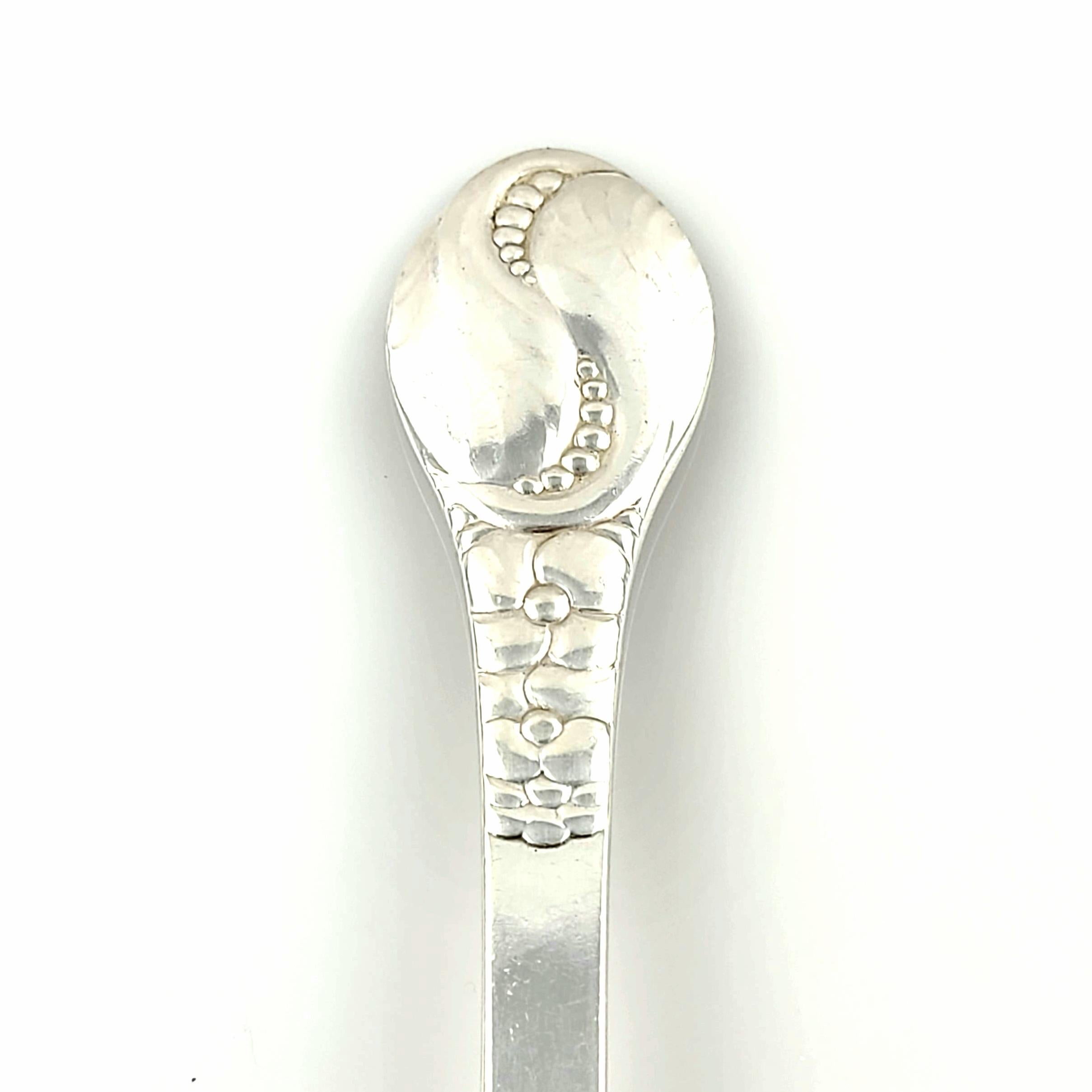 Großer Servierlöffel aus 830 Silber von Evald Nielsen, Dänemark, Nr. 12 (Dänisch) im Angebot