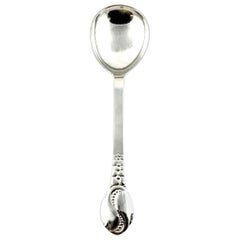 Vintage Evald Nielsen Denmark No. 12 830 Silver Large Serving Spoon