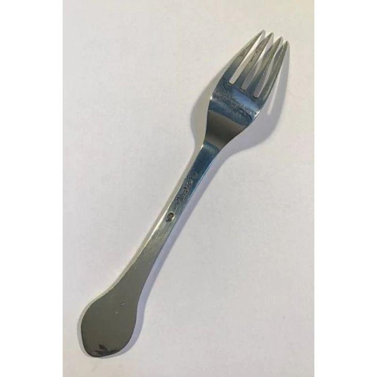 Evald Nielsen No 12 Silver Luncheon Fork For Sale at 1stDibs