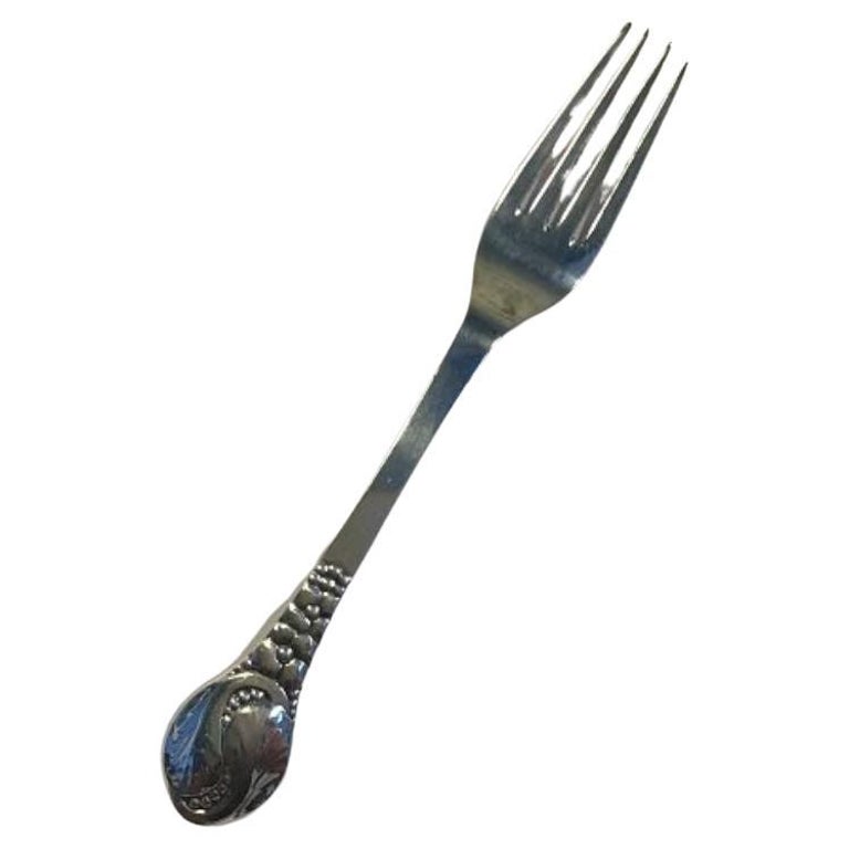 Evald Nielsen No 12 Silver Luncheon Fork For Sale at 1stDibs