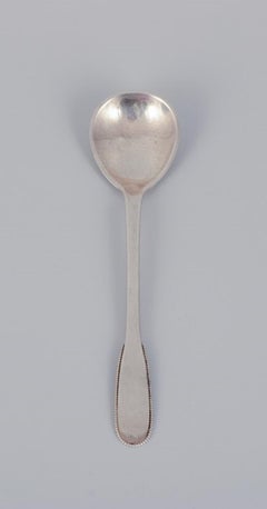 A. Nielsen n. 14. Raro cucchiaio da marmellata in argento 830. 1930s.