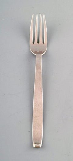 Evald Nielsen No. 29. 2 Dinner Forks in 830 Silver, 1930s
