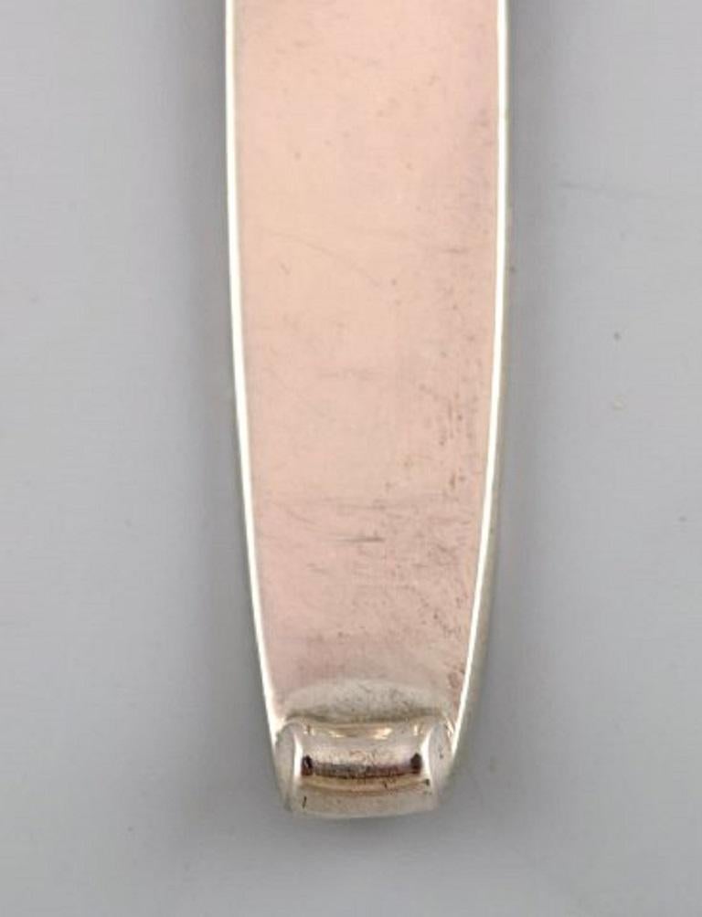 Art Deco Evald Nielsen No. 29, Sauce Spoon in Full Silver, 1930s For Sale