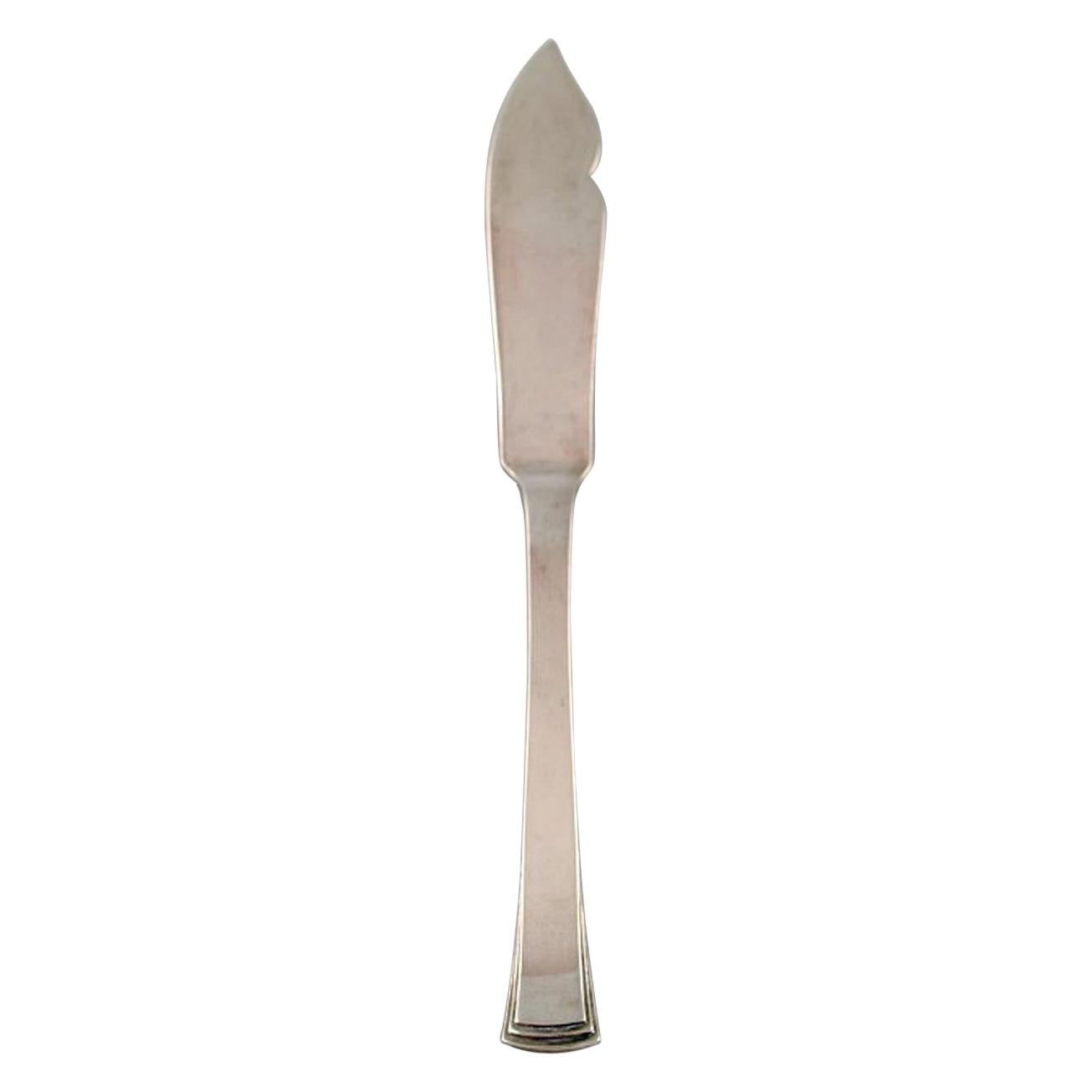 Evald Nielsen Number 32 Fish Knife in Silver, Two Pieces