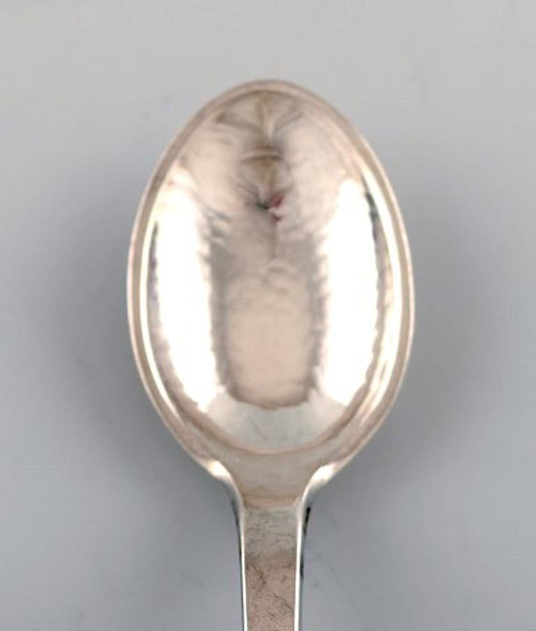 Art Nouveau Evald Nielsen Number 6, Tea Spoon in Full Silver, 1928, 5 Pieces