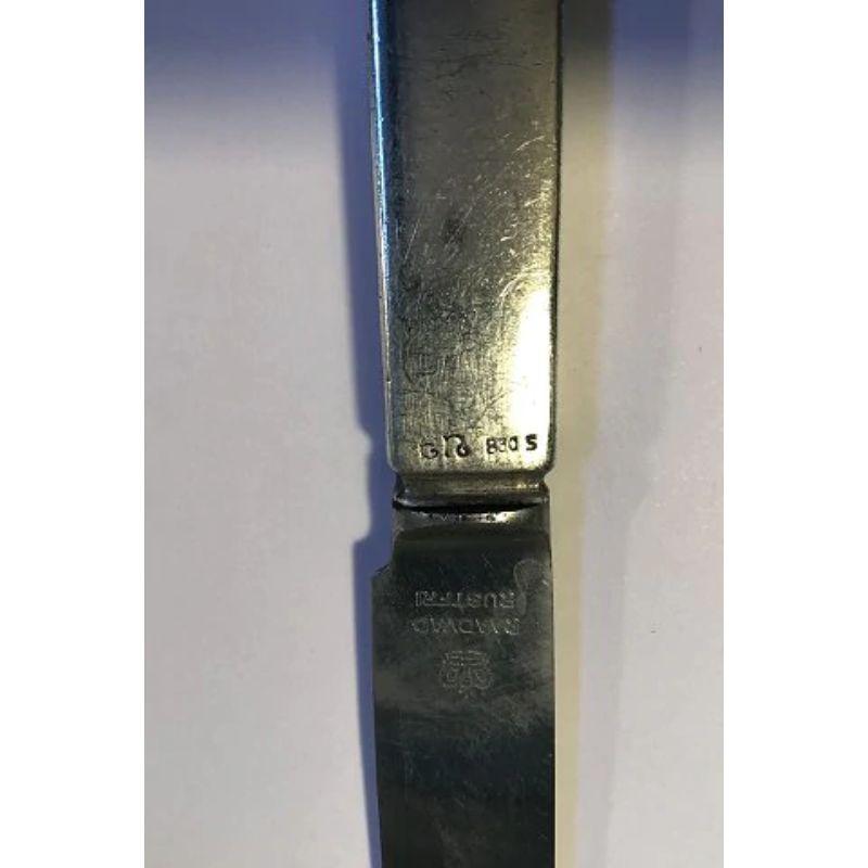 20th Century Evald Nielsen Silver No 33 Dinner Knife For Sale