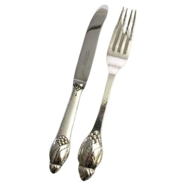 Evald Nielsen Sterling Silver Lunch/ Child Flatware No 6 Set for 12