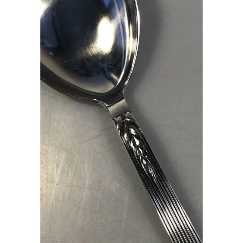 Evald Nielsen Sterling Silver Serving Spoon In Good Condition For Sale In Copenhagen, DK