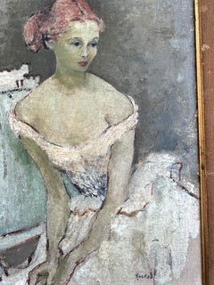 Mid Century Portrait of Woman With Off the Shoulder Dress - Wife of Eliot Ness