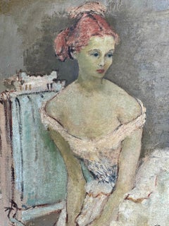 Mid Century Portrait of Woman With Off the Shoulder Dress - Wife of Eliot Ness