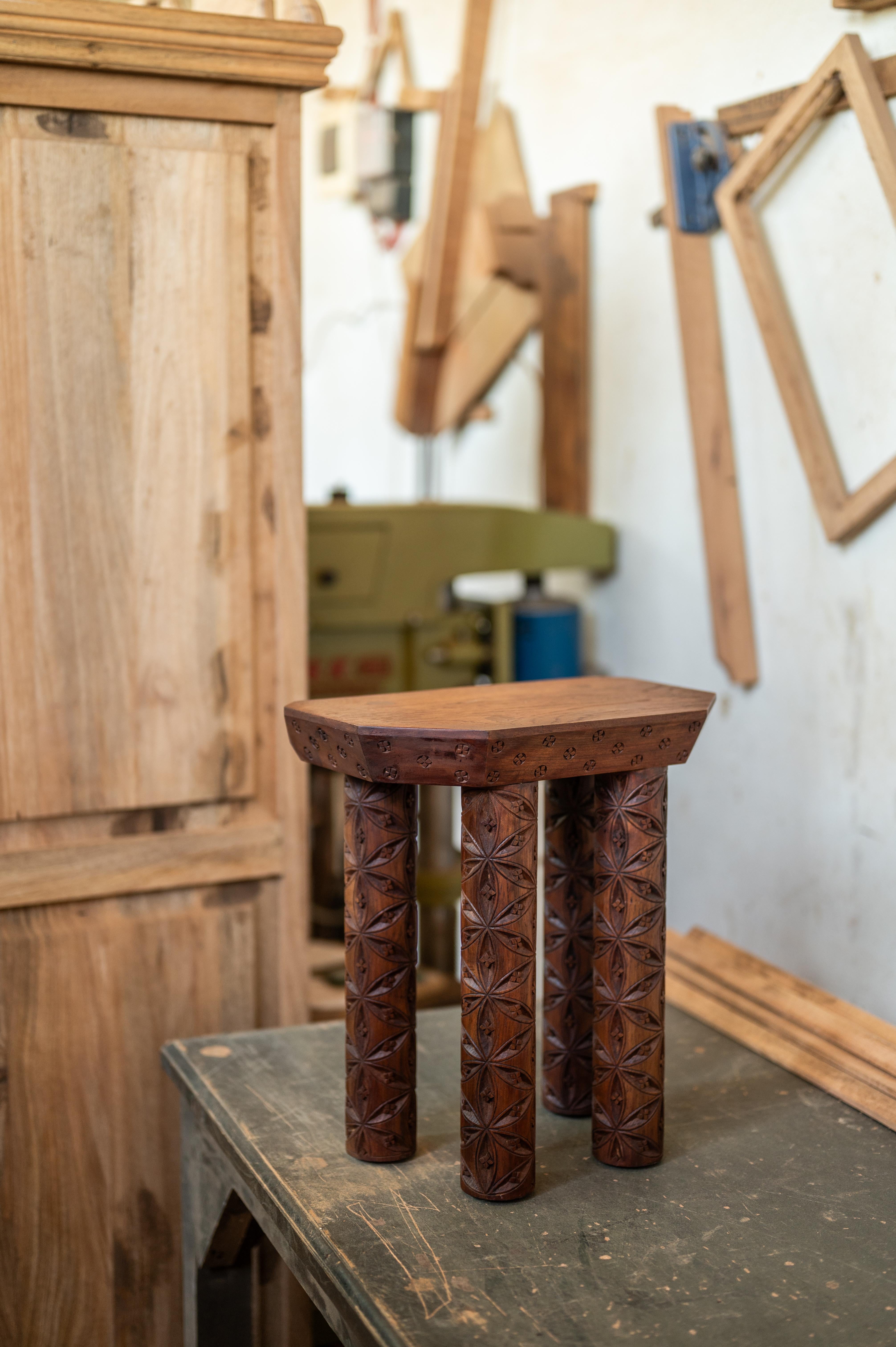 Woodwork Evam Stool For Sale