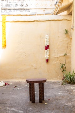 Evam Stool in Oiled Teak by Evam