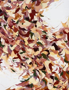 "A Chance Encounter" - abstract, red, orange, nature-based, large-scale