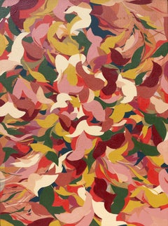 "Hot Take" - abstract, red, nature-based, vibrant