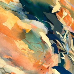 "New & Known" - colorful abstract painting - pure abstraction - Frankenthaler