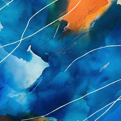 "Relay" - colorful abstract painting - landscape - Frankenthaler