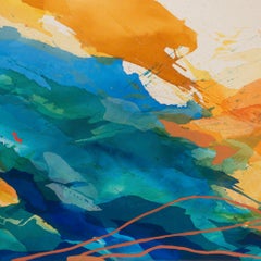 "Soft Symphony" - colorful abstract painting - pure abstraction