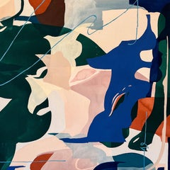"Terrace" - colorful abstract painting - expressionism - Frankenthaler