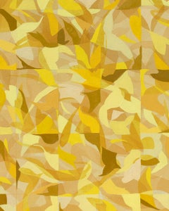 "Timelapse" - abstract, yellow, geometric, nature-based, flowing