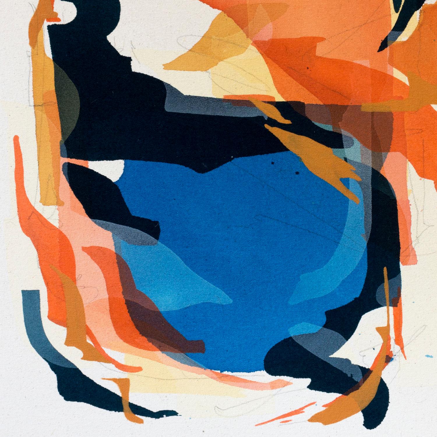 « Water & Sound » - peinture abstraite colorée - expressionnisme - Frankenthaler - Painting de Evan Blackwell-Helgeson