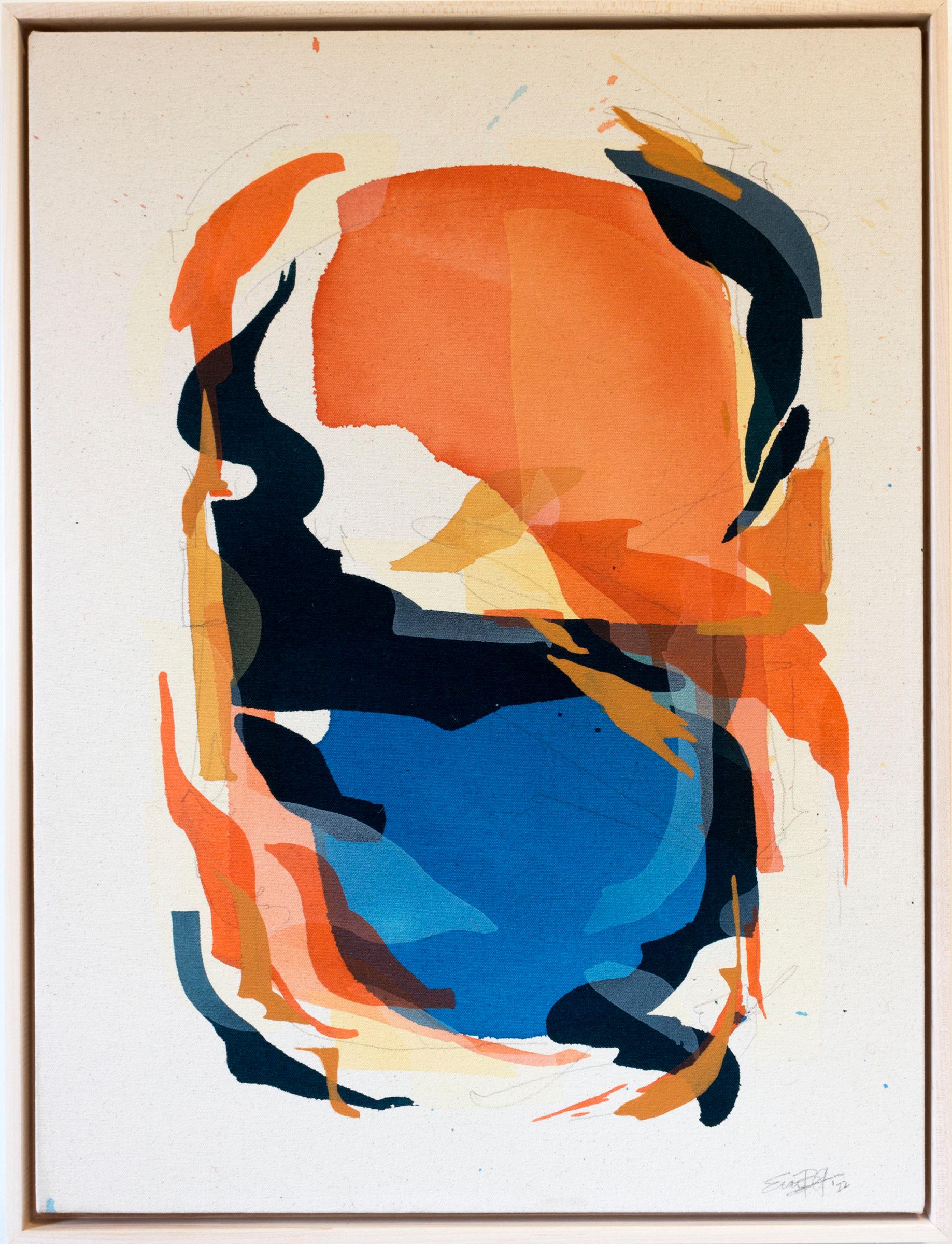 « Water & Sound » - peinture abstraite colorée - expressionnisme - Frankenthaler - Beige Abstract Painting par Evan Blackwell-Helgeson
