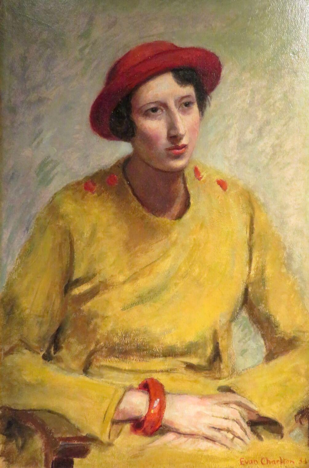 Evan Charlton (1904-1984) Fine Mid 20th Century BRITISH LARGE Portrait Of A Lady 5
