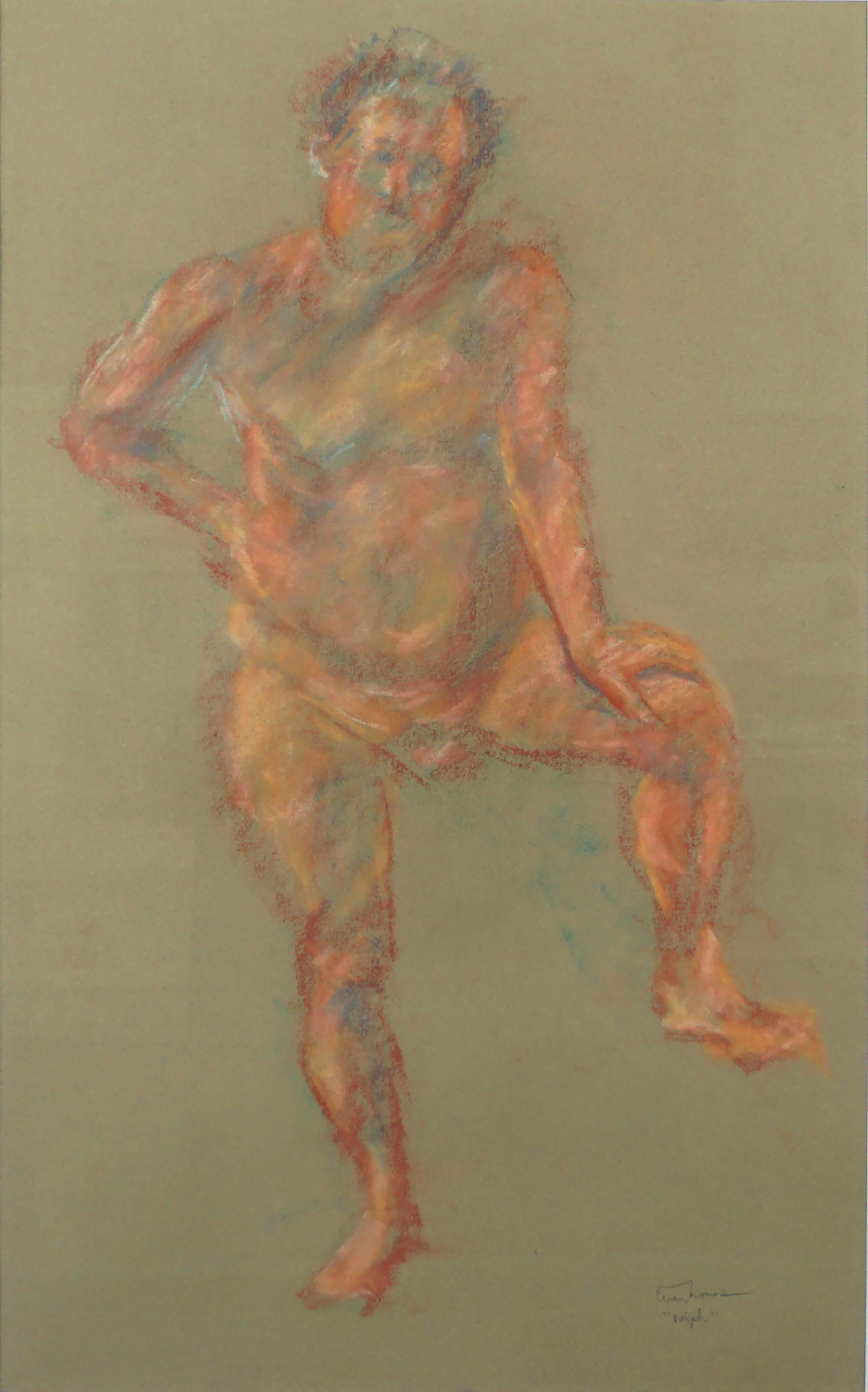 Vintage Abstract Expressionist Figurative Study -- 