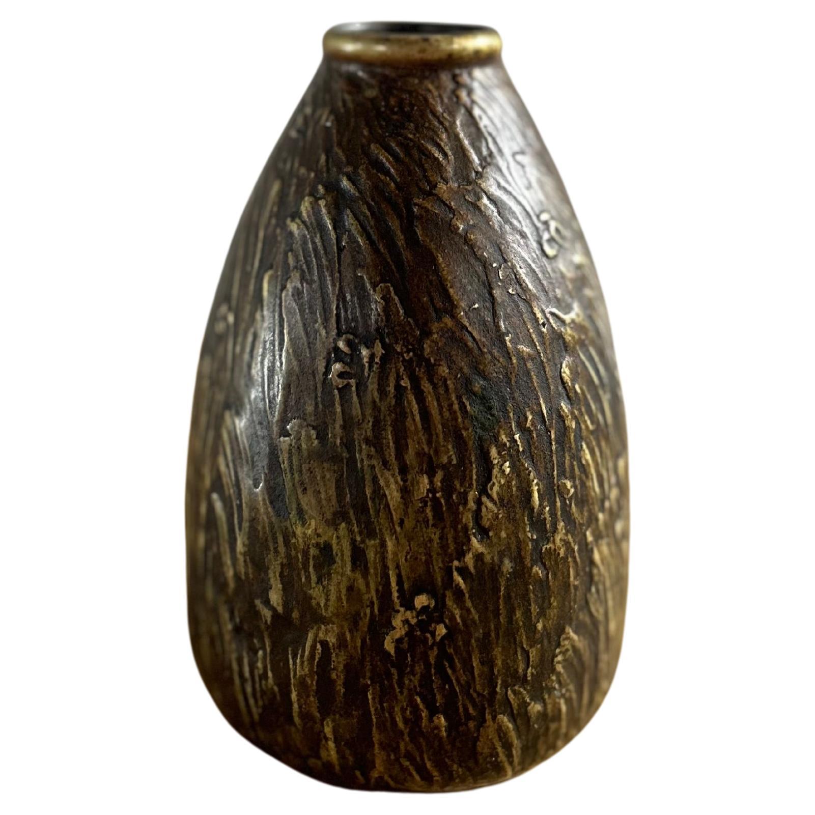 Evan Jensen Bronze Vase, Denmark 1930’s For Sale
