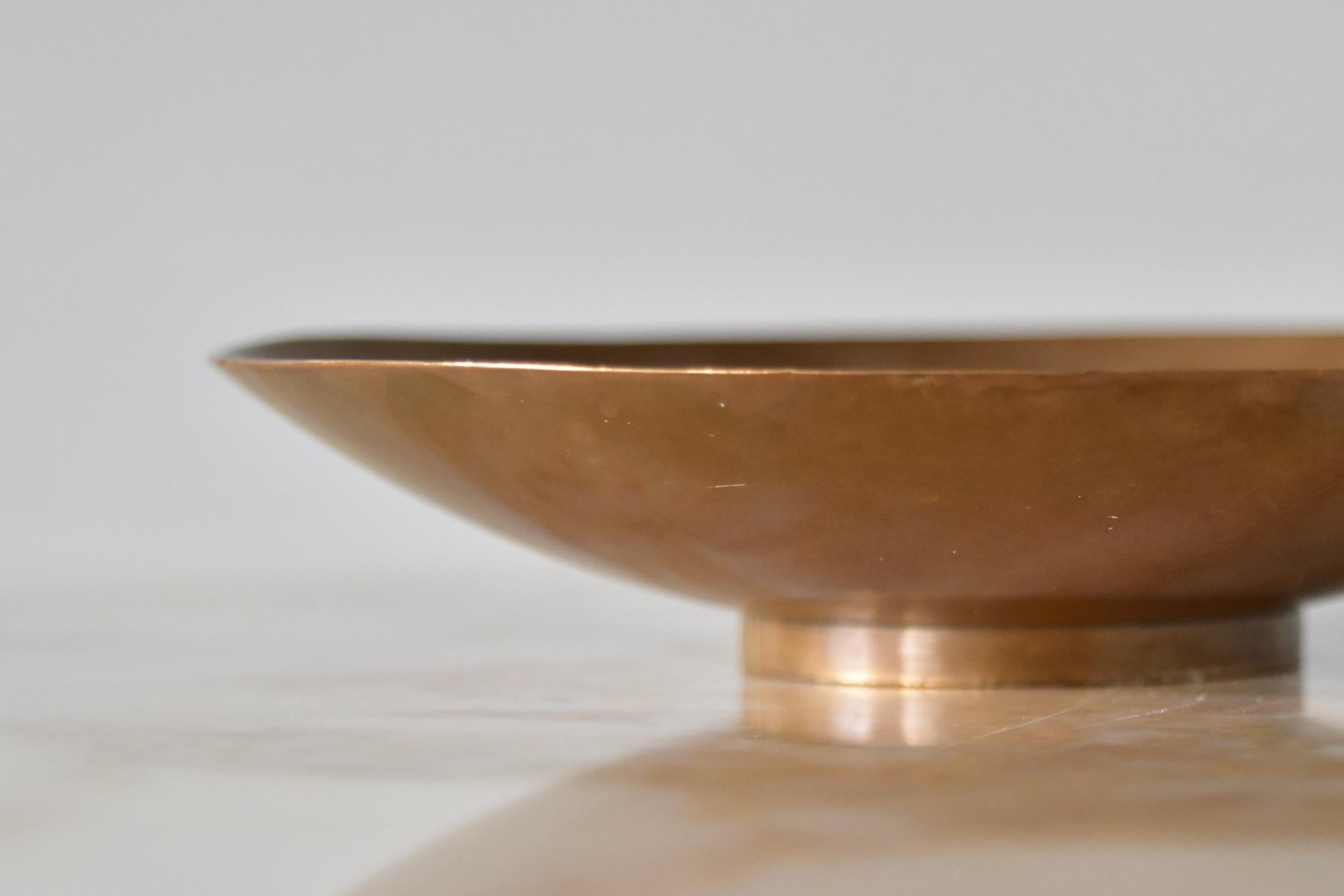 Mid-Century Modern Evan Jensen Køpenhavn Scandinavian Bronze Bowl Denmark, 1930s, Art Deco