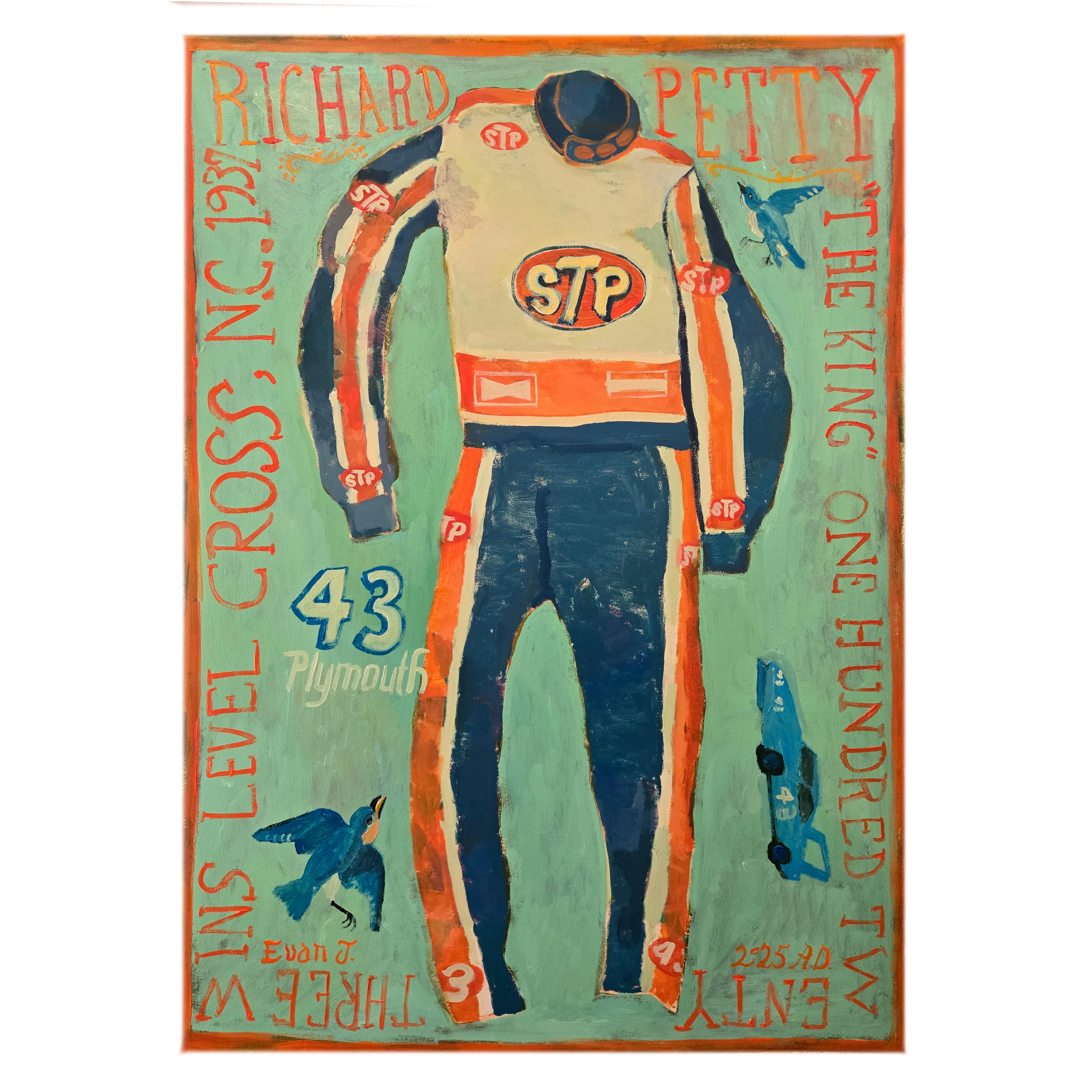 Evan Jones Landscape Painting - Richard Petty
s Race Suit