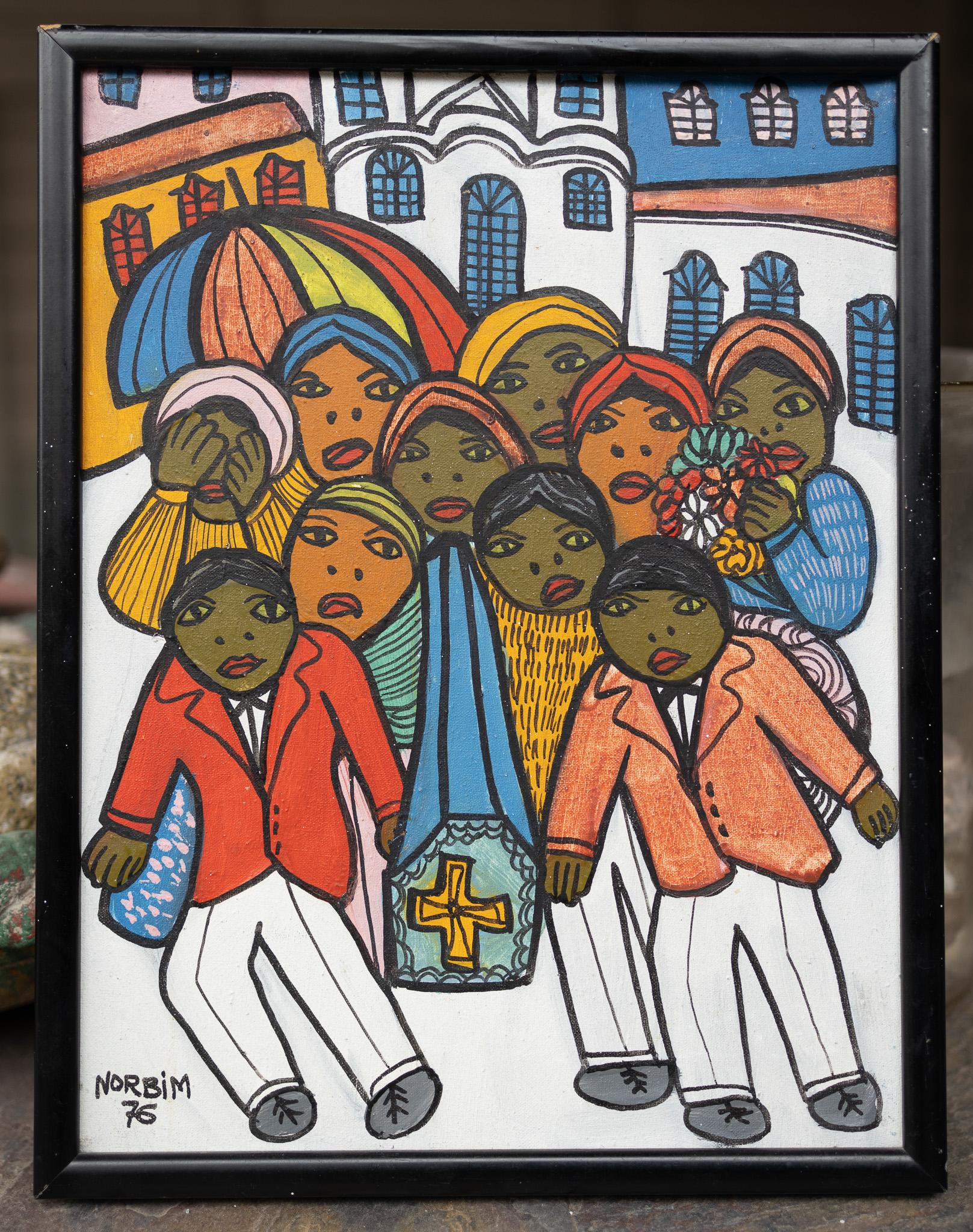 Artista: Evandro Norbim
Titolo: Senza titolo, Processione funebre
Anno: 1975
Mezzo: Olio su tela
Dimensioni: 14