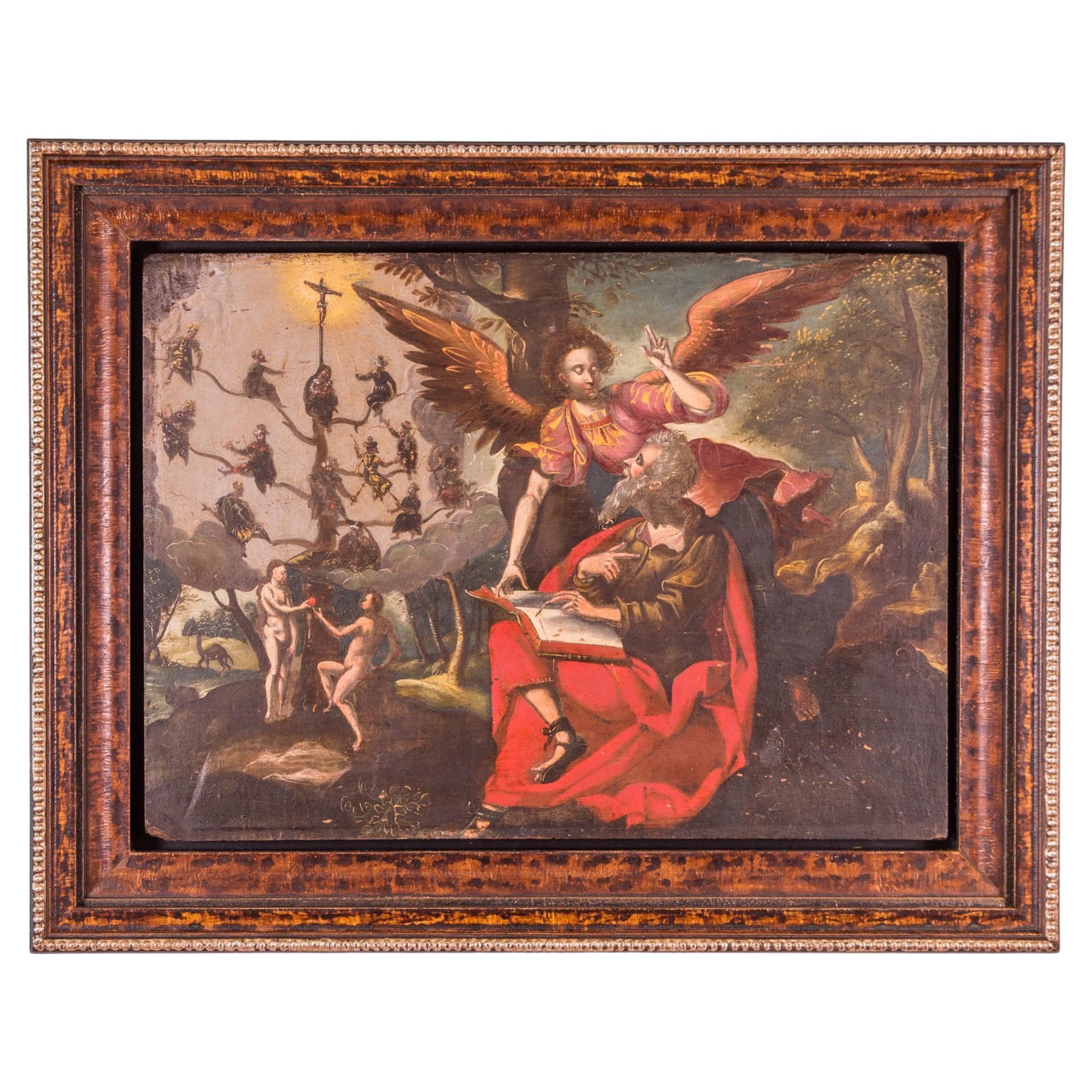 Evangelist and Apostle Saint Luke, 1602, Oil Painting For Sale