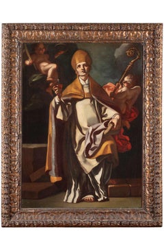 18th Century by Evangelista Schiano Saint Gennaro Oil on Canvas