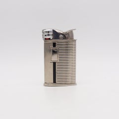 -EVANS 1940 Spitfire Pocket Lighter With Windshield Chromed Steel And Black Lacq