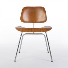 Evans Calico Ash Eames DCM Moulded Plywood Dining Chair