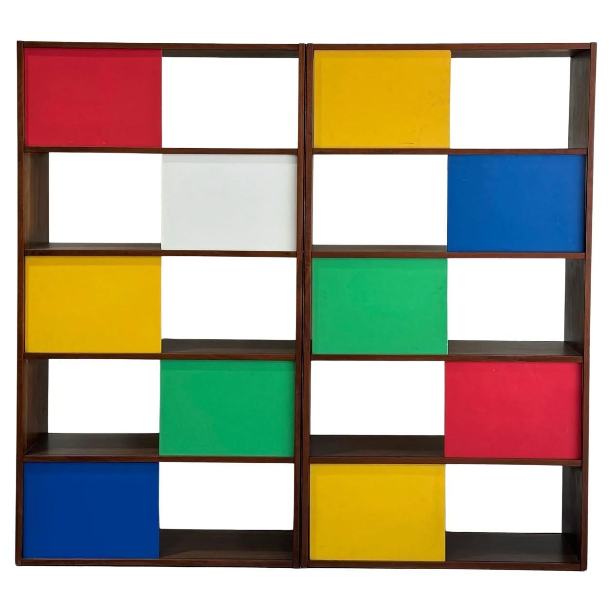 Evans Clark Glenn of California Folding Bookcase / Room Divider For Sale