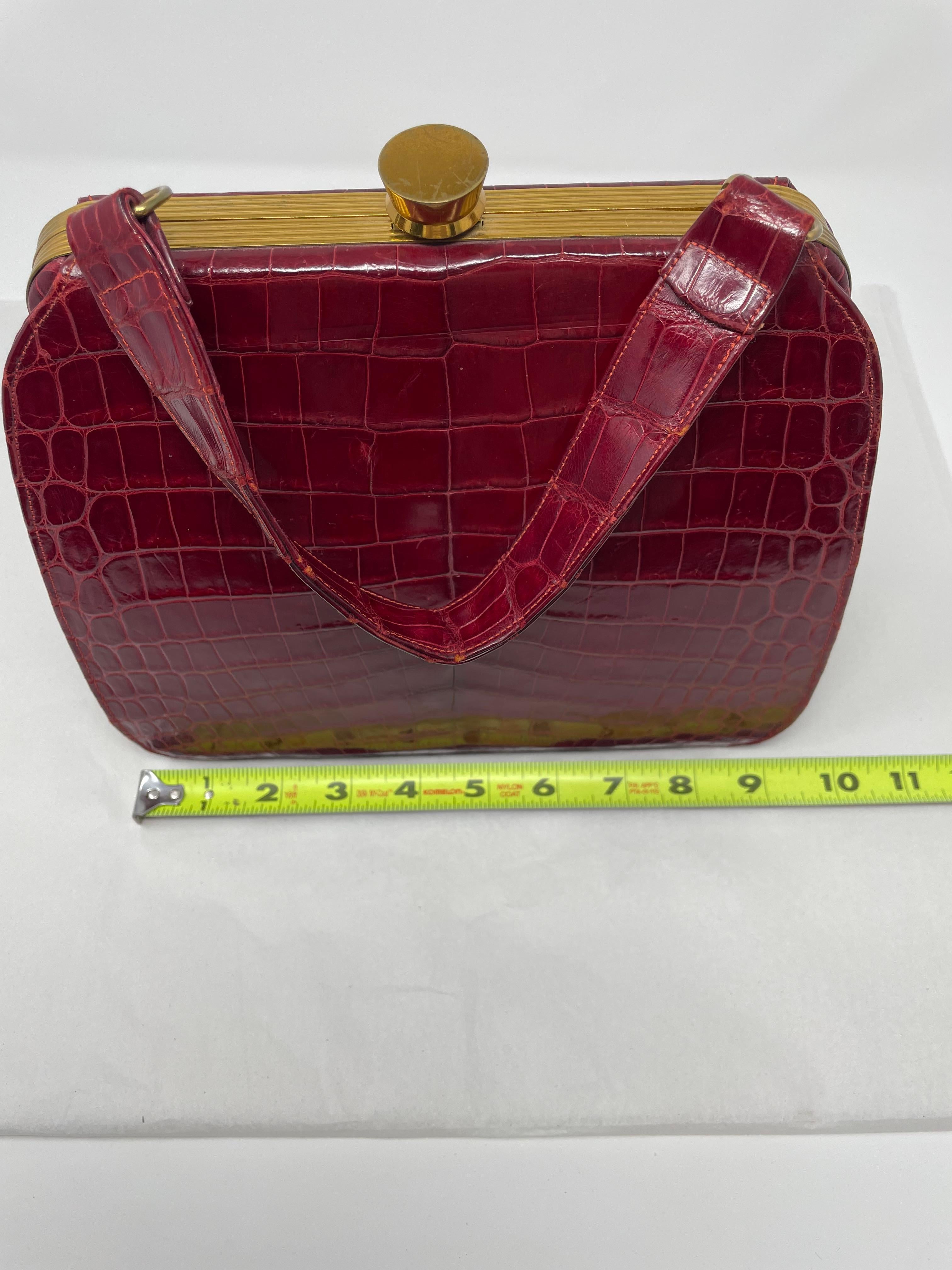 Evans Elegance Red Purse with Change Purse For Sale 3