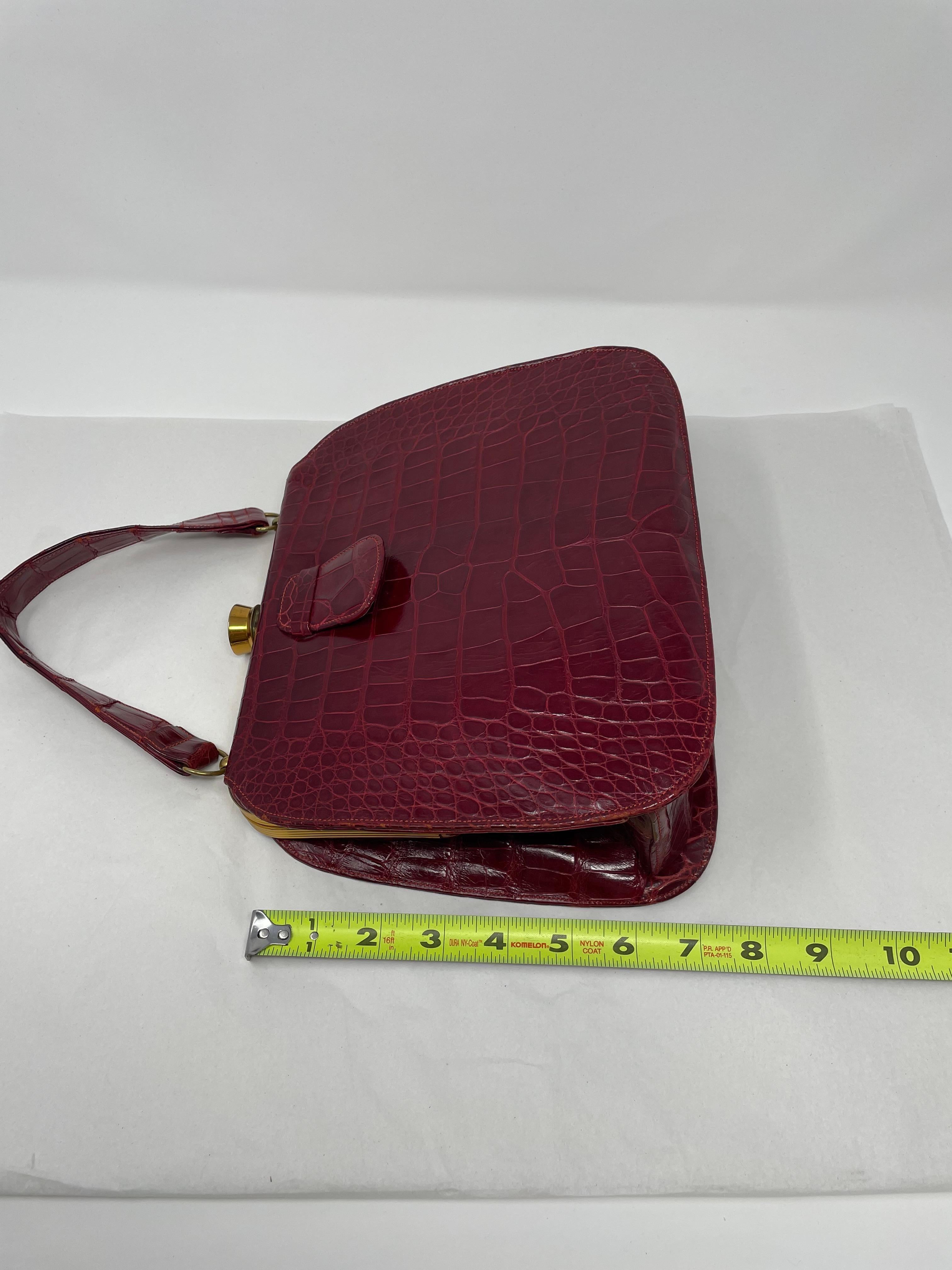 Evans Elegance Red Purse with Change Purse For Sale 2