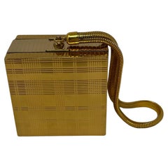 Evans Vintage 2 Sided Compact Purse in Goldtone