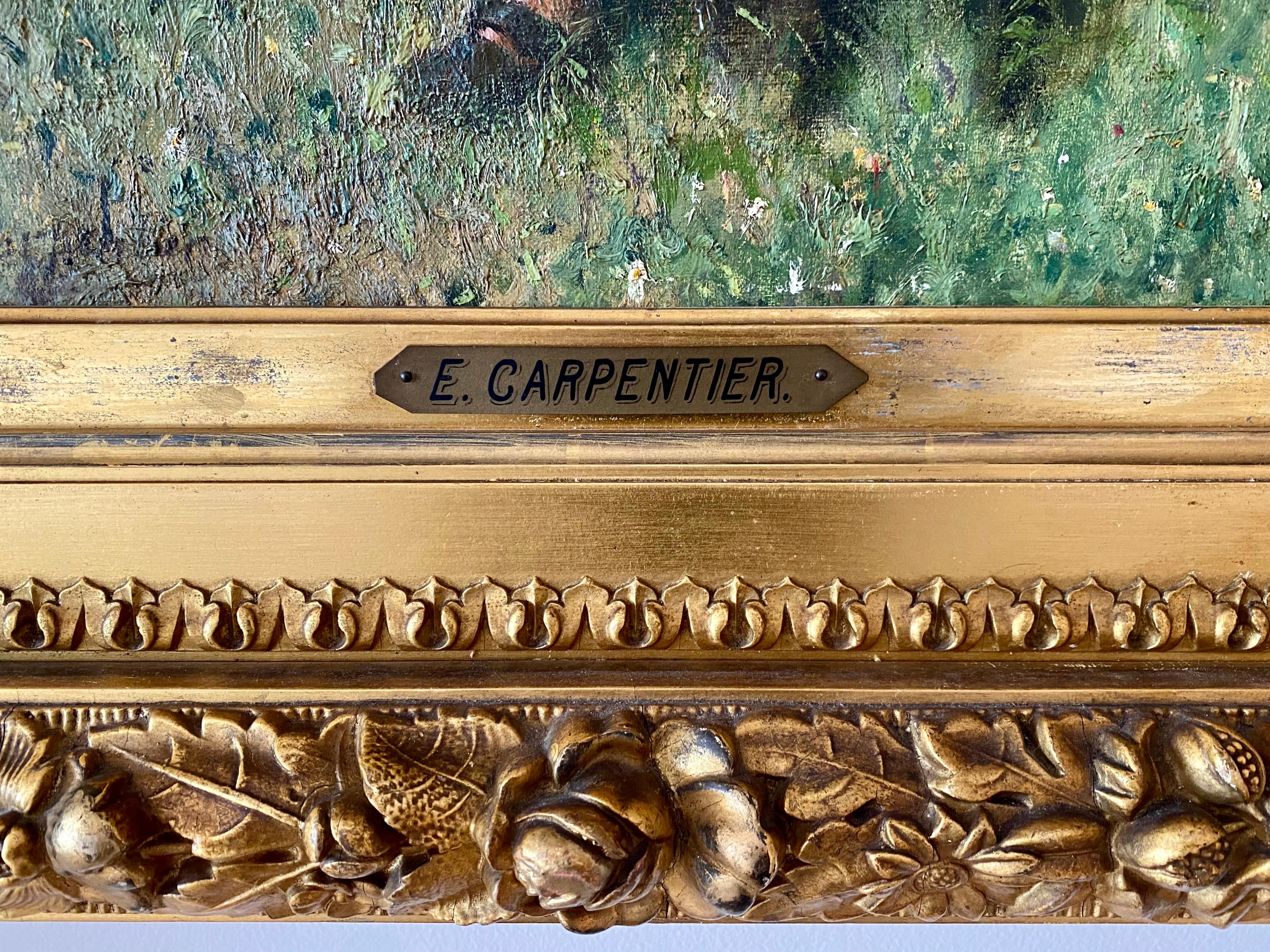 Retour des champs' par Évariste Carpentier, Kuurne 1845 - 1922 Liège en vente 4