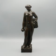 'Eve' a Beautiful Early 20th Century Bronze Sculpture