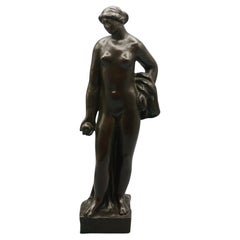 'Eve' a Beautiful Early 20th Century Bronze Sculpture