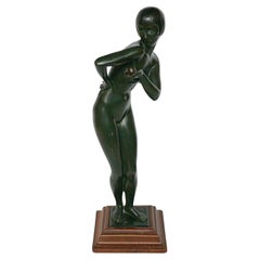 'Eve' an English Art Deco Bronze Sculpture circa 1930