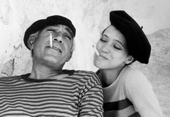 Vintage Eve Arnold - Anthony Quinn and Anna Karina, Photography 1976, Printed After