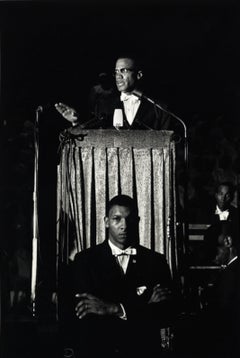 Eve Arnold - Malcolm X lors d'un rallye des peuples islamiques, 1961, imprimé d'après